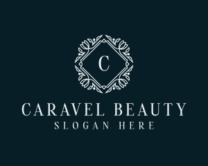 Organic Ornamental Wreath  logo design