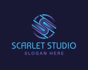 Multimedia Studio Letter S logo design