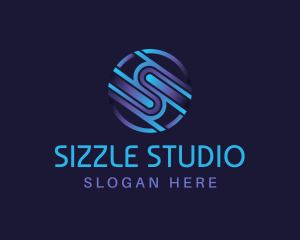 Multimedia Studio Letter S logo design