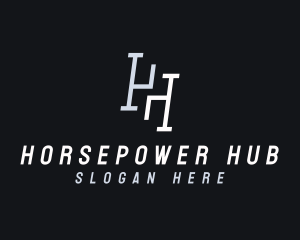 Industrial Letter H logo design