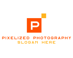 Modern Pixel Tile logo design