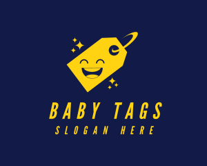 Shopping Tag Smiley logo design