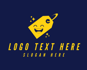 Shopping - Shopping Tag Smiley logo design