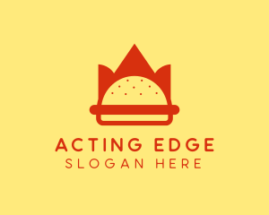 Spicy Burger Crown   logo design