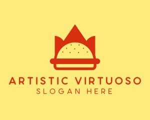 Spicy Burger Crown   logo design