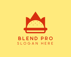 Spicy Burger Crown   logo design