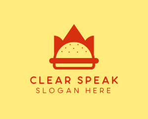 Spicy Burger Crown   logo design