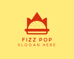 Spicy Burger Crown   logo design