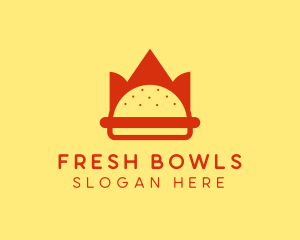 Spicy Burger Crown   logo design