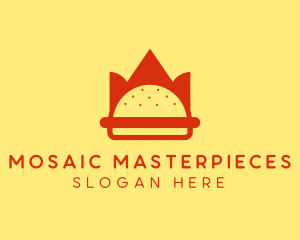 Spicy Burger Crown   logo design