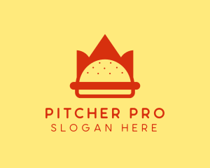 Spicy Burger Crown   logo design