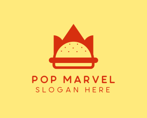 Spicy Burger Crown   logo design