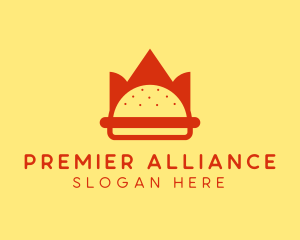 Spicy Burger Crown   logo design