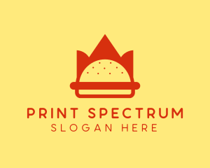 Spicy Burger Crown   logo design