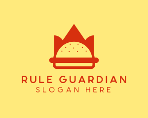 Spicy Burger Crown   logo design