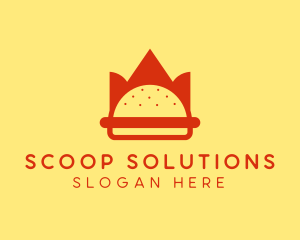 Spicy Burger Crown   logo design