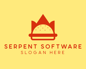 Spicy Burger Crown   logo design