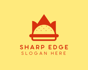 Spicy Burger Crown   logo design