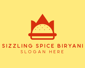 Spicy Burger Crown   logo design