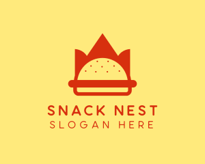 Spicy Burger Crown   logo design