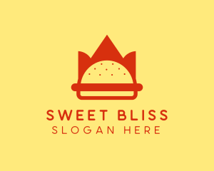 Spicy Burger Crown   logo design