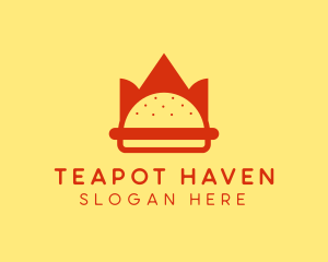 Spicy Burger Crown   logo design