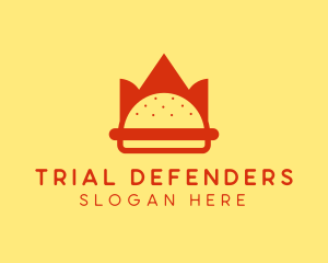 Spicy Burger Crown   logo design