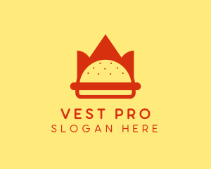 Spicy Burger Crown   logo design