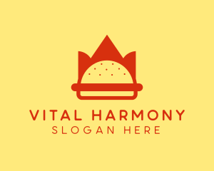 Spicy Burger Crown   logo design