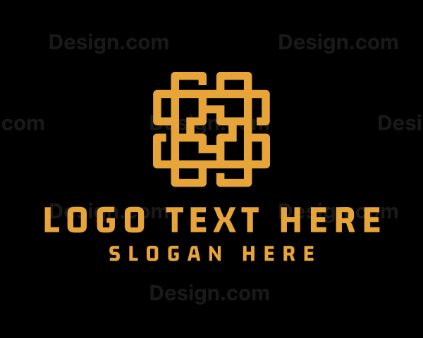 Gold Holy Cross Pattern Logo