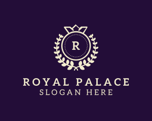 Royal Crown Wreath  logo design