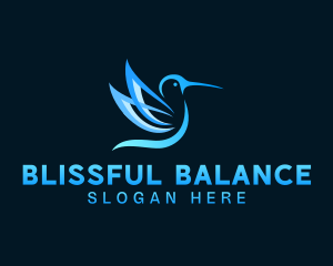 Wellness Skincare Hummingbird logo