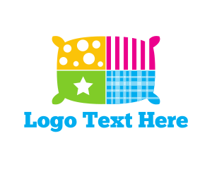 Colorful Textile Pillow Logo