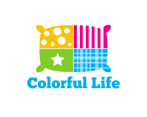 Colorful Textile Pillow logo design