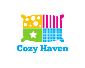 Colorful Textile Pillow logo design