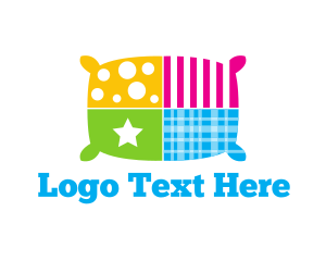 Texture - Colorful Textile Pillow logo design