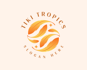 Tropical Leaf Resort logo design