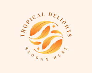 Tropical Leaf Resort logo design