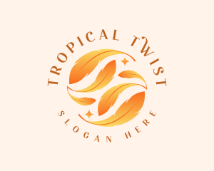 Tropical Leaf Resort logo design