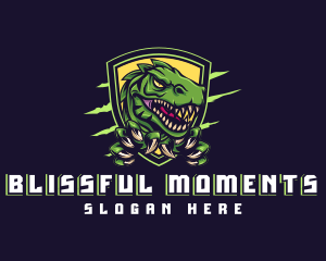 Dinosaur Claw Shield Gaming logo