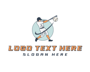 Baseball Player Athlete logo