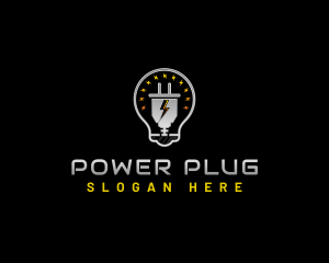Lightbulb Plug Electrician logo