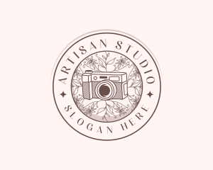 Floral Camera Studio logo design