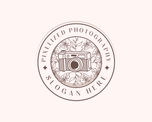 Floral Camera Studio logo design