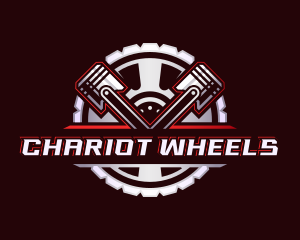 Piston Wheel Mechanic logo design