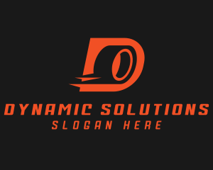 Automotive Tire Letter D logo design