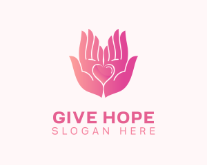 Hand Love Charity logo design