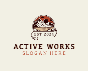 Mountain Outdoor Adventure logo design