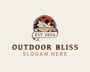 Mountain Outdoor Adventure logo design