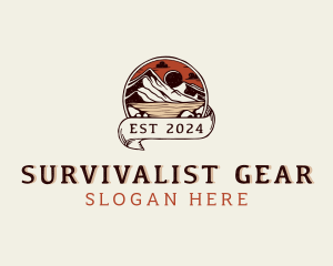 Mountain Outdoor Adventure logo design